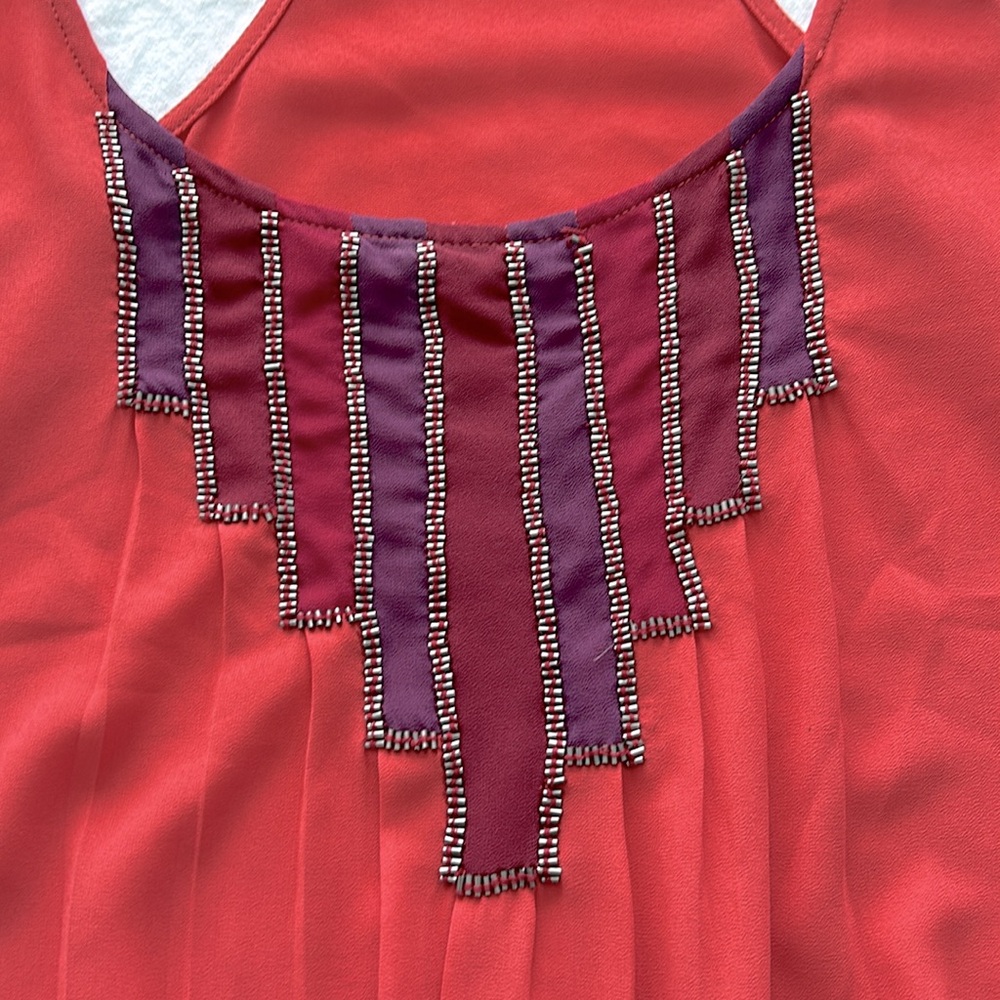 Staring at Stars |‎ Flowy Racerback Blouse | Sz Small - Picture 2 of 6